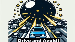 Uji refleks anda dalam permainan memandu yang mencabar di mana anda perlu mengelak lalu lintas dan mengelak peluru. Lintasi 30 peringkat kesukaran yang semakin…