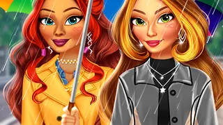 Sambut cabaran fesyen hari hujan! Padankan kot, but, payung comel untuk gaya sempurna cuaca mendung dalam permainan berdandan ini. Lepaskan penata gaya anda,…