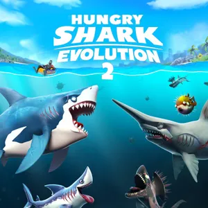 Terjun ke pengembaraan bawah air yang mendebarkan dalam Hungry Shark Evolution 2. Pandu jerung lapar anda untuk memakan ikan yang lebih kecil, membesar menjadi…